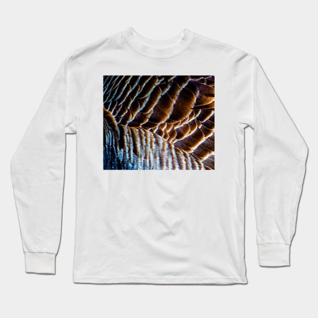 Feathers of a goose Long Sleeve T-Shirt by StevenElliot